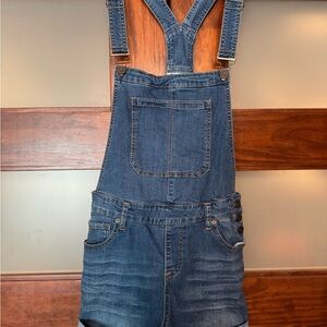 Denim Overalls with Adjustable Straps